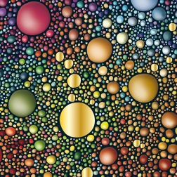 Kwadratowe puzzle Curiosi Q Gold – wzór II, 72 elementy