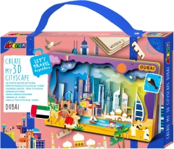 Drewniane puzzle 3D panorama miasta – DUBAJ