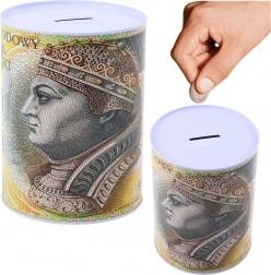 Metalowa skarbonka banknot 200 PLN 16×12 cm