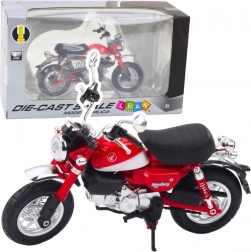 Motocykl retro metalowy czerwony 1:12