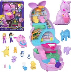 Polly Pocket torebka z kangurem – składany zestaw do zabawy z figurkami