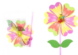 Wiatraczek kwiat na plastikowym patyku