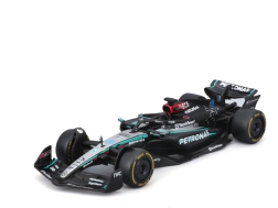 metalowy model bburago 1:43 mercedes‑amg petronas f1 w15 2024 #63 george russell