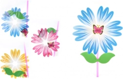 Wiatraczek kwiat na plastikowym patyku