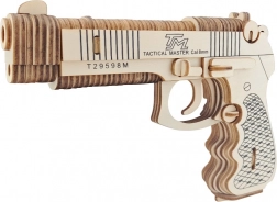 Woodcraft drewniane 3D puzzle pistolet M92F