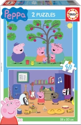 EDUCA puzzle Świnka Peppa 2×48 elementów