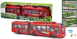 Autobus dwuczłonowy – pojazd dla dzieci z dźwiękami i światłami