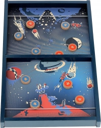 Vilac kosmiczny shuffleboard – drewniana gra stołowa dla dzieci