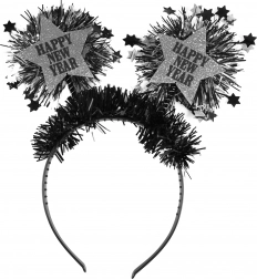 Noworoczna opaska z gwiazdami