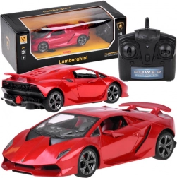 Zdalnie sterowany samochód LAMBORGHINI 1:24, czerwony 2.4 GHz