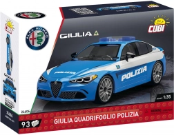 Klocki COBI Alfa Romeo Giulia Quadrifoglio Polizia 1:35