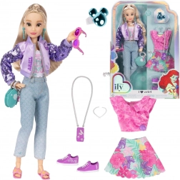 Disney ILY 4Ever modna lalka inspirowana ARIEL z bajki Mała syrenka, zestaw strojów i akcesoriów 30 cm