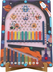 Magnetyczny pinball Kosmos 2 w 1 – drewniana gra 2Kids Toys