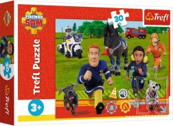 Puzzle Strażak Sam – gotowi do pomocy, 30 elementów, TREFL