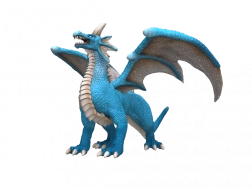 Mityczny smok Figurką wodną