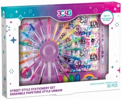 Duży zestaw artykułów biurowych