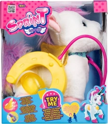 Interaktywny pluszowy jednorożec Lucky na smyczy SPIRIT