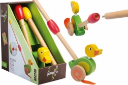 Drewniana jeżdżąca kaczka na kiju JOUECO