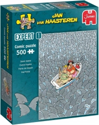 Puzzle JUMBO Jan van Haasteren Expert 1: Szał rekinów 500 elementów