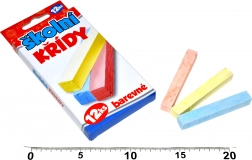 Kolorowe kredy szkolne 12 szt.