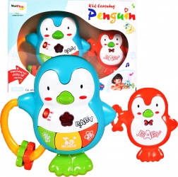 Muzyczny pingwin – grzechotka ze światłami i dźwiękami