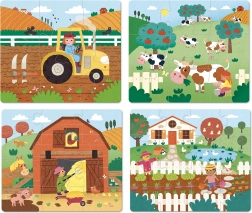 Vilac drewniane puzzle Farma 4 w 1