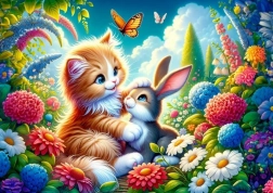 Puzzle Braciszek Króliczek 25 elementów