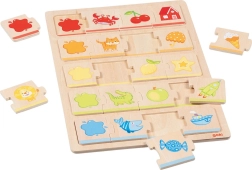 Drewniane puzzle Goki Kolory