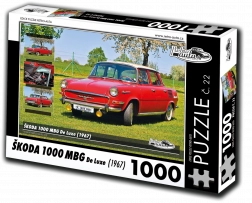 puzzle retro-auta škoda 1000 mbg de luxe 1000 elementów