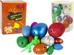 Rosnące jajka dinozaurów – zestaw 12 szt., różne rozmiary