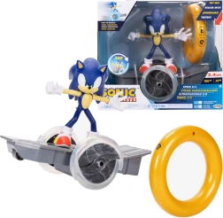 Zestaw JAKKS SONIC THE HEDGEHOG – figurka na zdalnie sterowanym pojeździe z pierścieniem