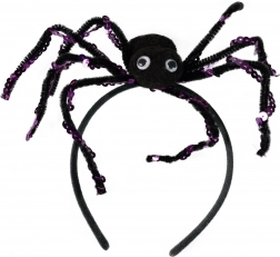 Opaska na Halloween z pająkiem