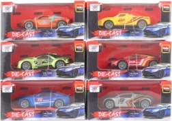 Metalowy samochodzik z napędem typu pull-back