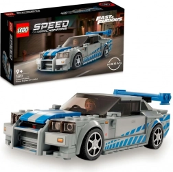 lego speed champions nissan skyline gt-r (r34) – fast & furious zestaw konstrukcyjny