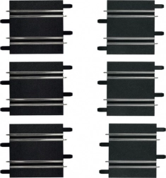 proste odcinki 100/114 mm do torów samochodowych Carrera GO!!!, GO!!! Plus i Digital 143 (6 szt.)