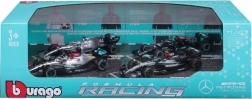 bburago formule 1 mercedes-amg f1 w15 1:43 – zestaw 4 autek