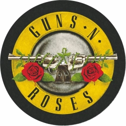 Mata na gramofon z motywem Guns and Roses