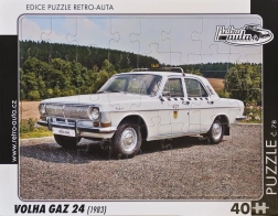 Retro puzzle auta Wołga GAZ 24 (1983) – 40 elementów