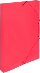 Pudełko z gumką A4 czerwone