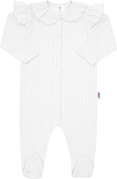 Niemowlęcy bawełniany pajacyk New Baby Stripes biały 74 (6–9 miesięcy)