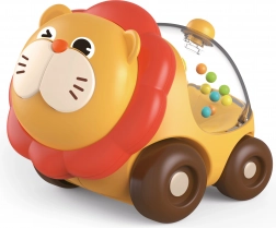 grzechotka lew na kółkach