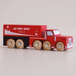 Drewniane autko Toby – czerwony dostawczy truck Le Toy Van
