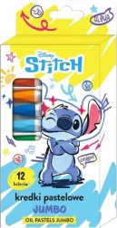Kolorowe kredki woskowe Lilo i Stitch, 12 szt.