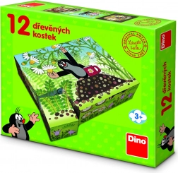 Dino drewniane klocki Krecik i przyjaciele