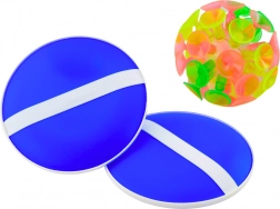 Gra zręcznościowa z okrągłymi pałkami i piłką z przyssawkami Niebieska