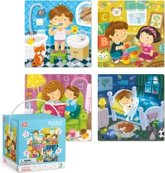 Puzzle 4w1 Mój dzień