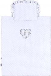 Pościele do wózka z minky New Baby biała