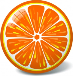 Piłka pomarańcza, 23 cm