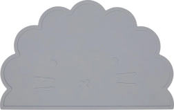 Silikonowa mata antypoślizgowa Lew, szara