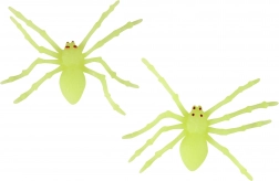 Świecące pająki dekoracja na Halloween 2 szt.